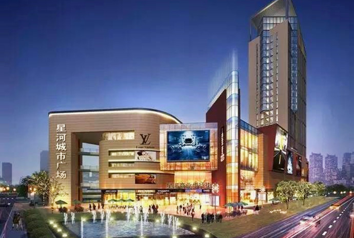 麻涌星河城市廣場(chǎng)石材幕墻施工